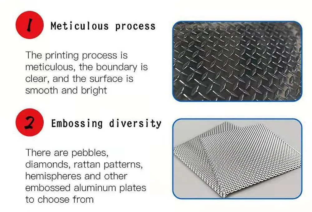 Anti-Slip Heat Insulation Anodized Stucco Embossed Diamond Pattern Aluminum Checkered Chequered Plate for Truck Trailer Anti-Slip Floor Tile